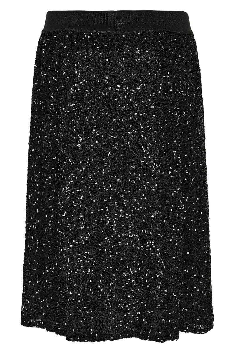 In Front paljettihame, musta - Moment.fi