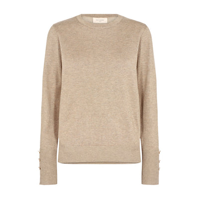 Freequent neule napeilla, beige - Moment.fi