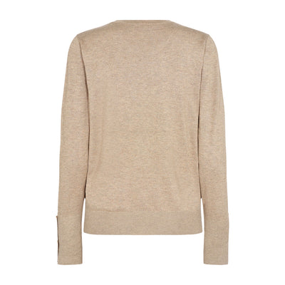 Freequent neule napeilla, beige - Moment.fi