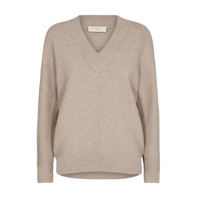 Freequent neule, beige - Moment.fi