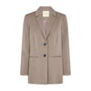 Freequent blazer pidempi, beige - Moment.fi