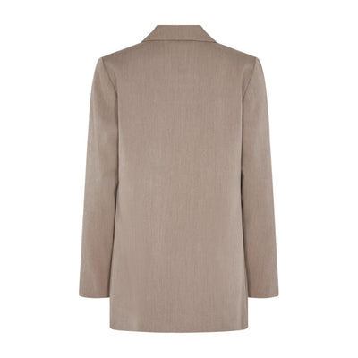 Freequent blazer pidempi, beige - Moment.fi