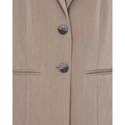 Freequent blazer pidempi, beige - Moment.fi