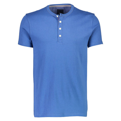 Lindbergh t-paita henley, sininen - Moment.fi