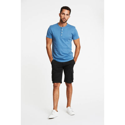 Lindbergh t-paita henley, sininen - Moment.fi