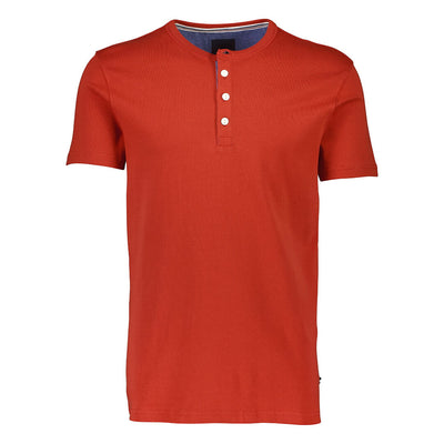 Lindbergh t-paita henley, oranssi - Moment.fi