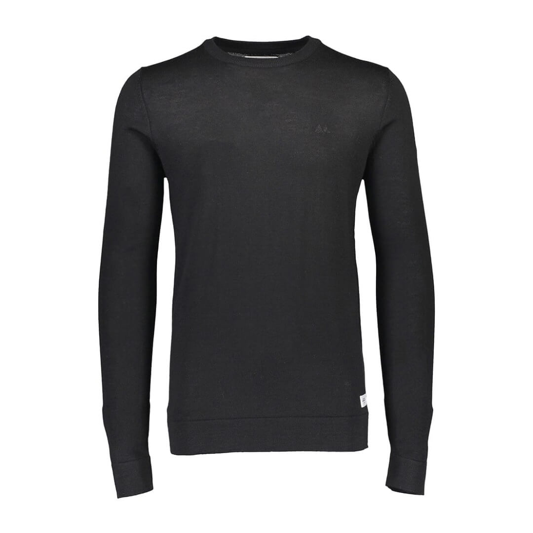 Lindbergh merinoneule, musta - Moment.fi