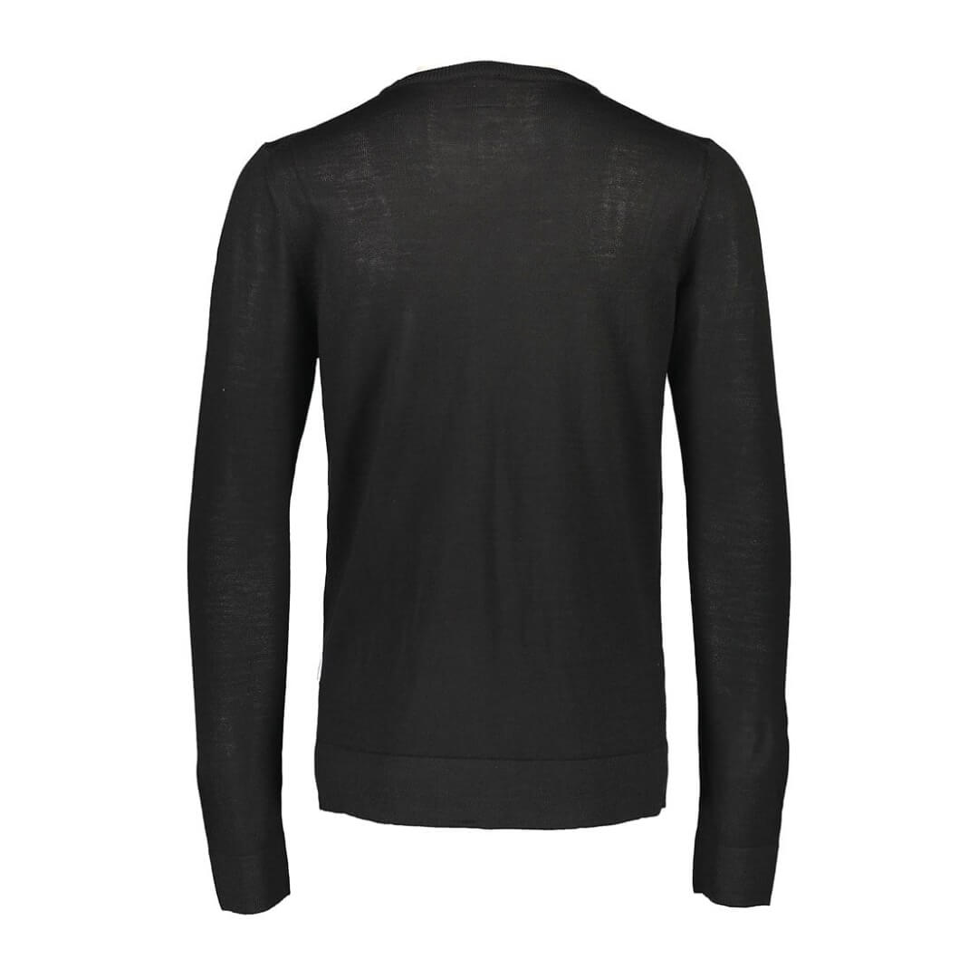 Lindbergh merinoneule, musta - Moment.fi