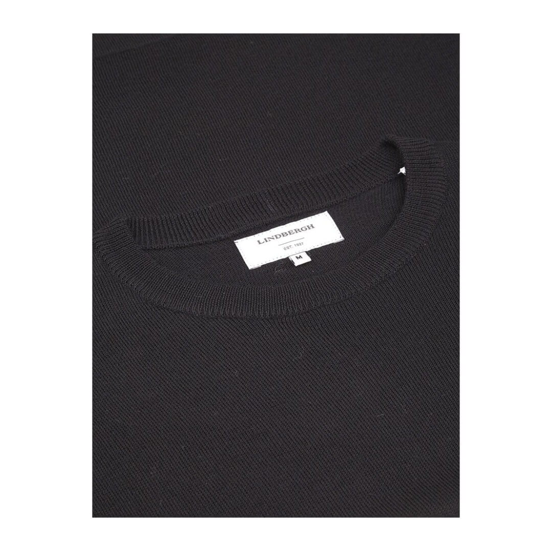 Lindbergh merinoneule, musta - Moment.fi