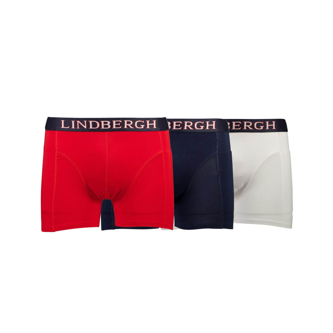 Lindbergh boxer bamboo 3-pakkaus, punainen - Moment.fi