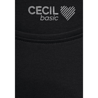 Cecil trikoopaita 1/1 Pia, musta - Moment.fi