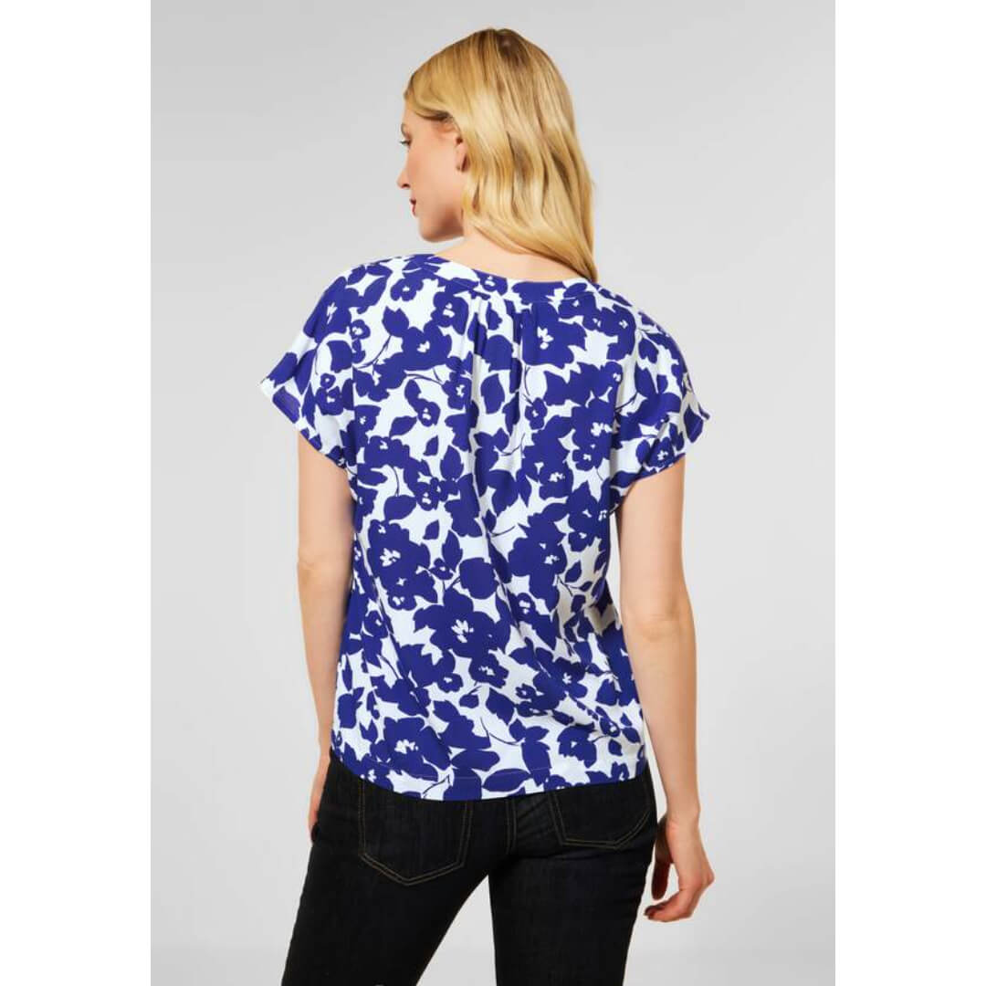 Street One kuosipaita, kirkassininen - Moment.fi