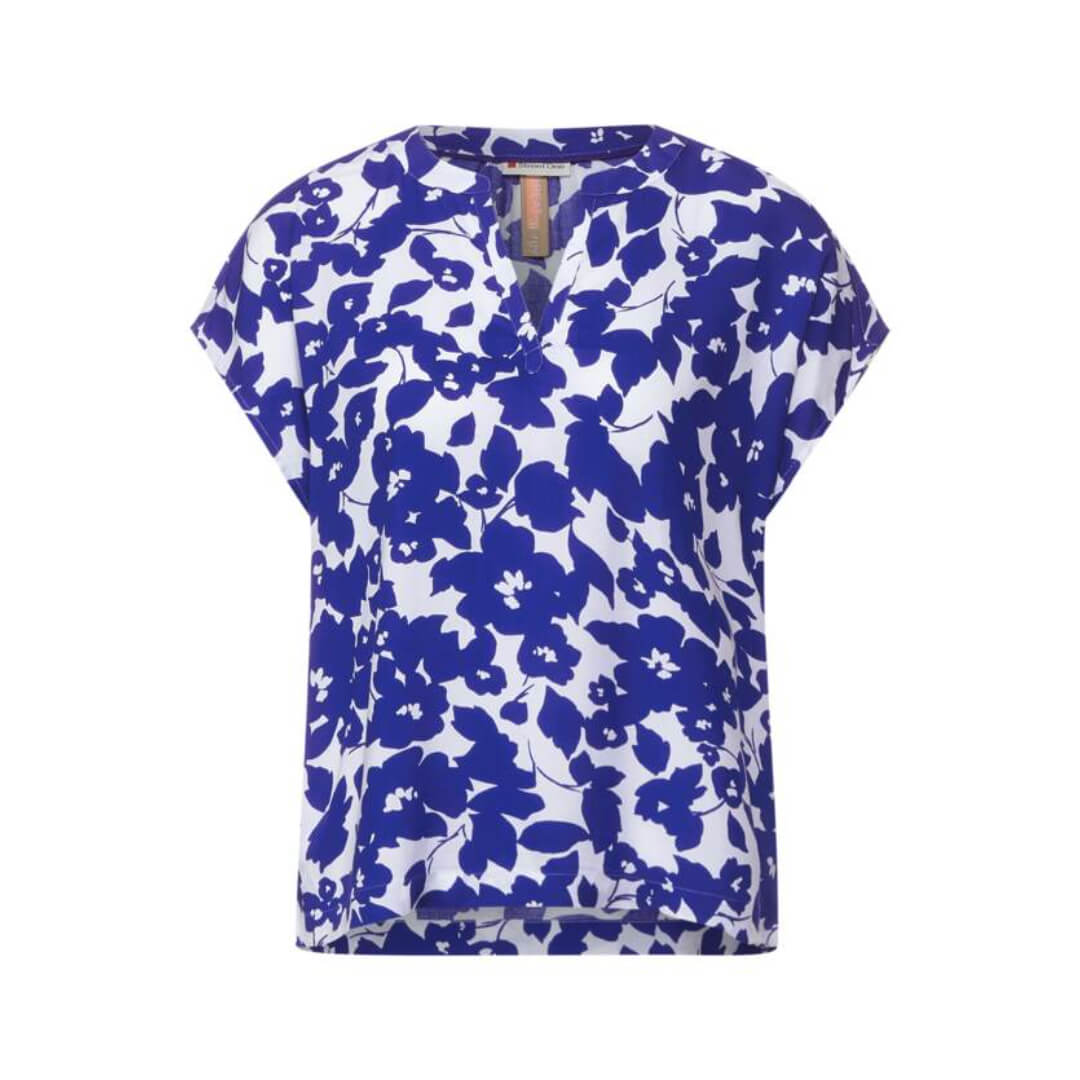 Street One kuosipaita, kirkassininen - Moment.fi