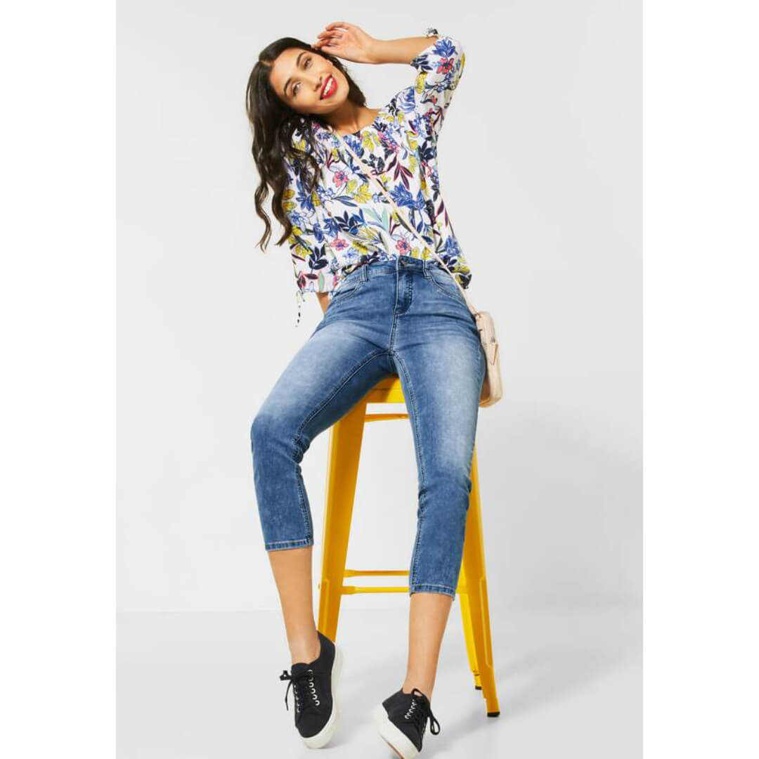 Street One farkku 7/8, vaaleansininen - Moment.fi