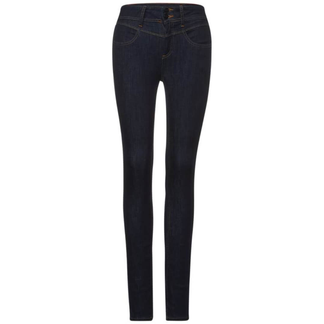 Street One farkku York rinsed, tummansininen - Moment.fi