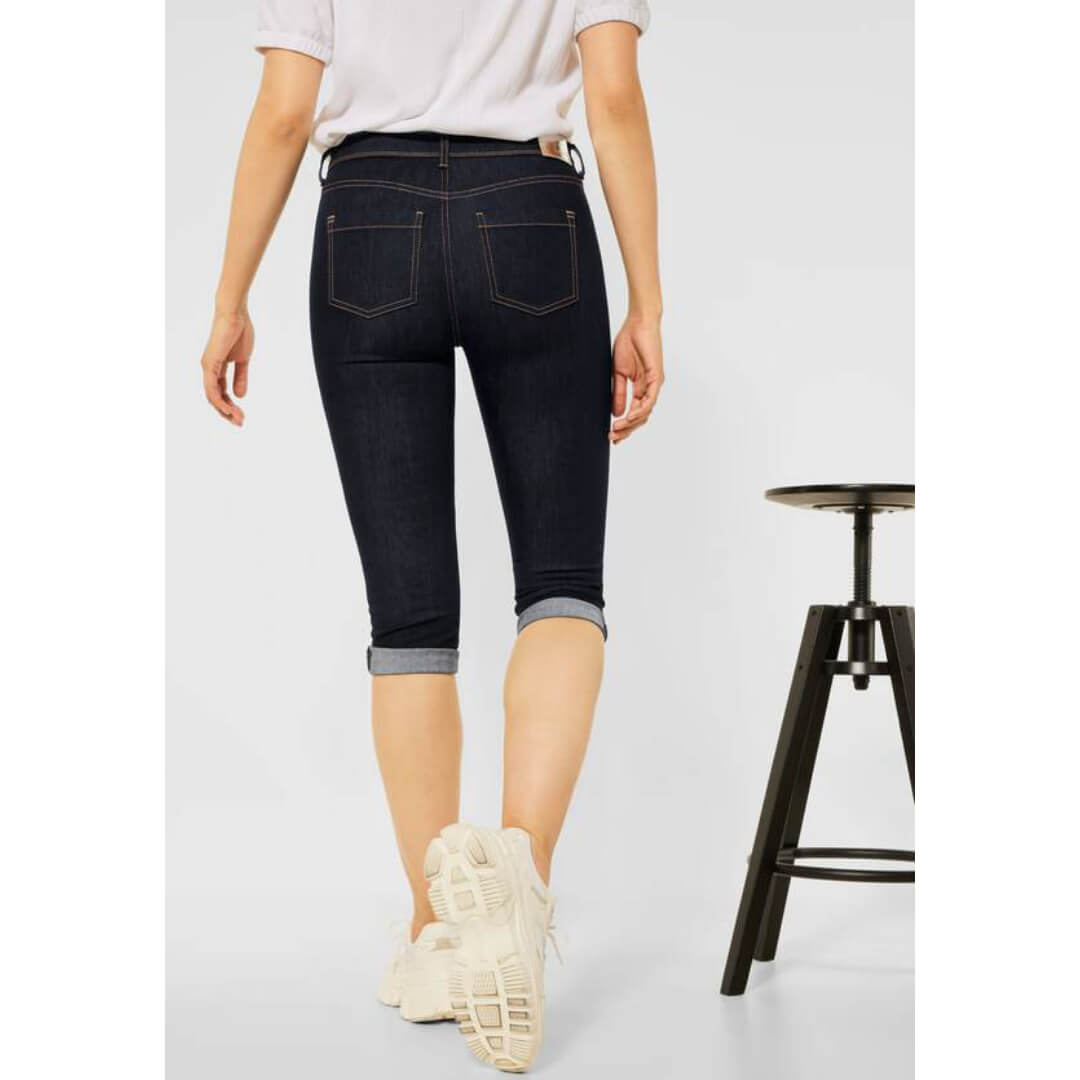 Street One farkkucapri, tummansininen - Moment.fi