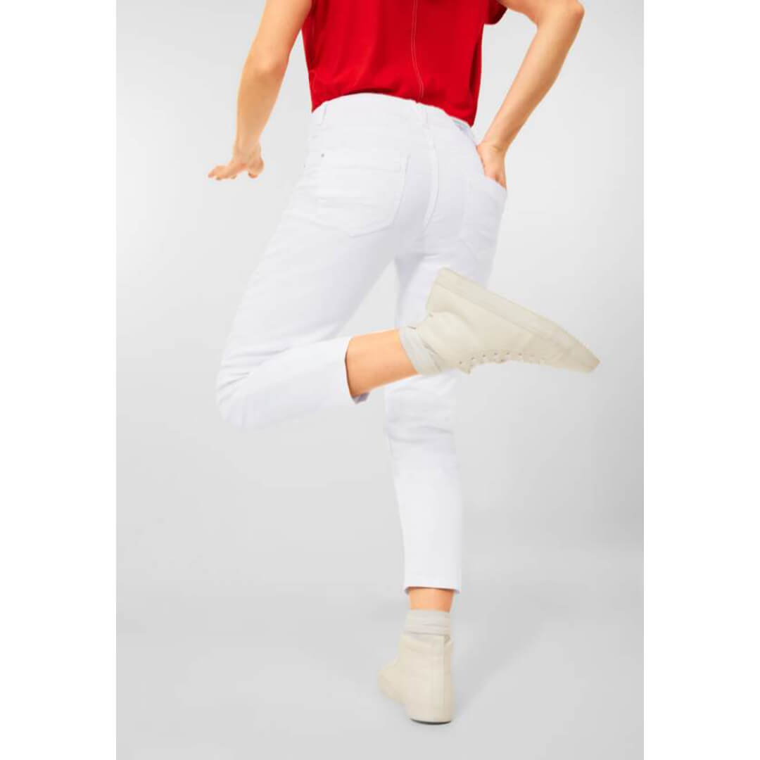 Cecil farkkucapri 7/8, valkoinen - Moment.fi