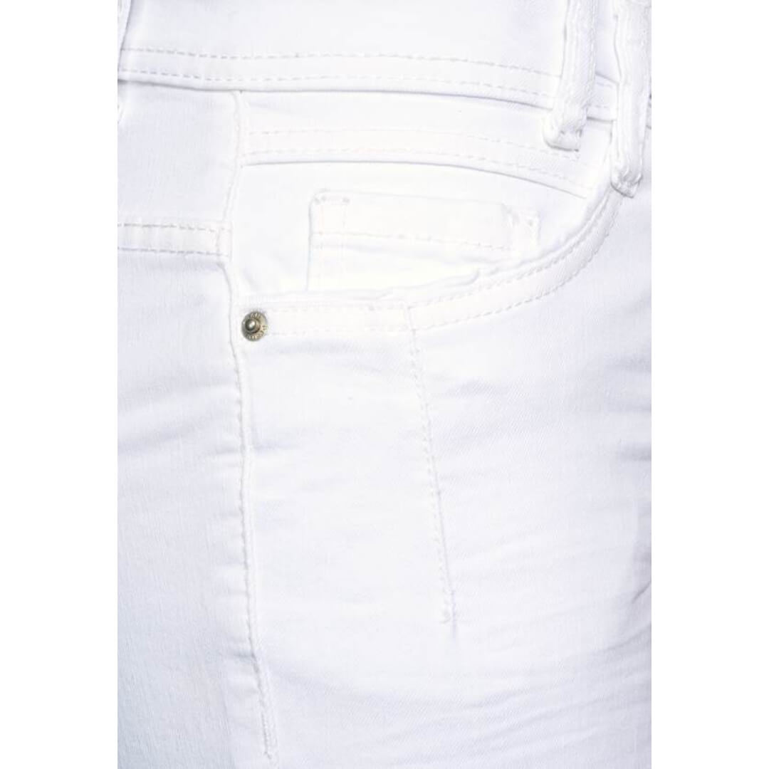 Cecil farkkucapri 7/8, valkoinen - Moment.fi