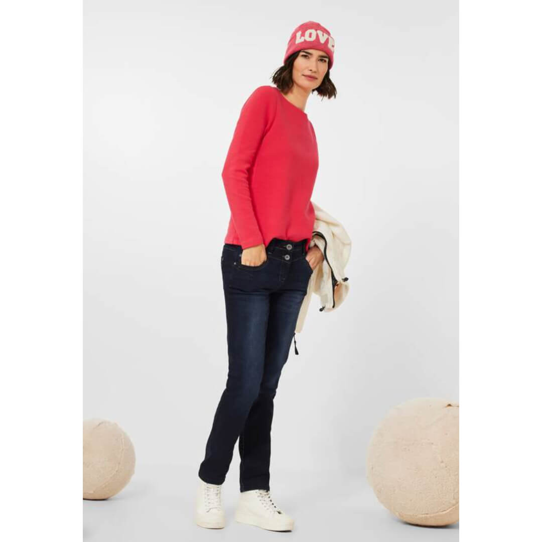 Cecil farkku Scarlett, tummansininen - Moment.fi