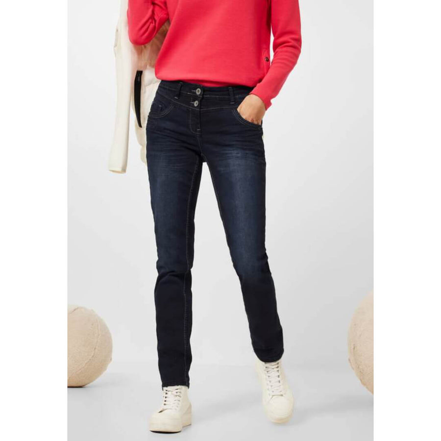 Cecil farkku Scarlett, tummansininen - Moment.fi