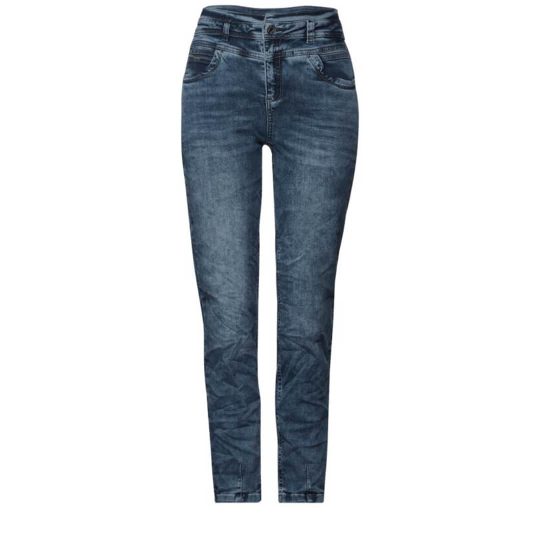 Street One farkku Mom fit, sininen - Moment.fi