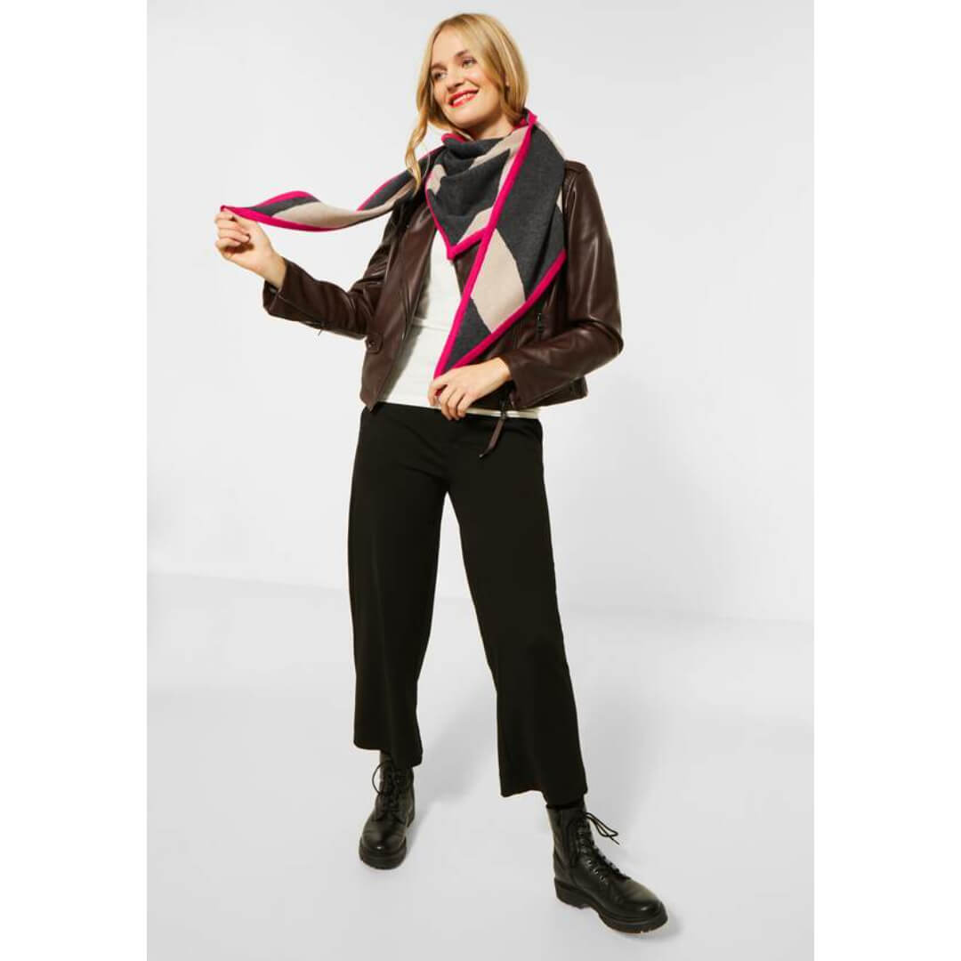 Street One kolmiohuivi, harmaa - Moment.fi