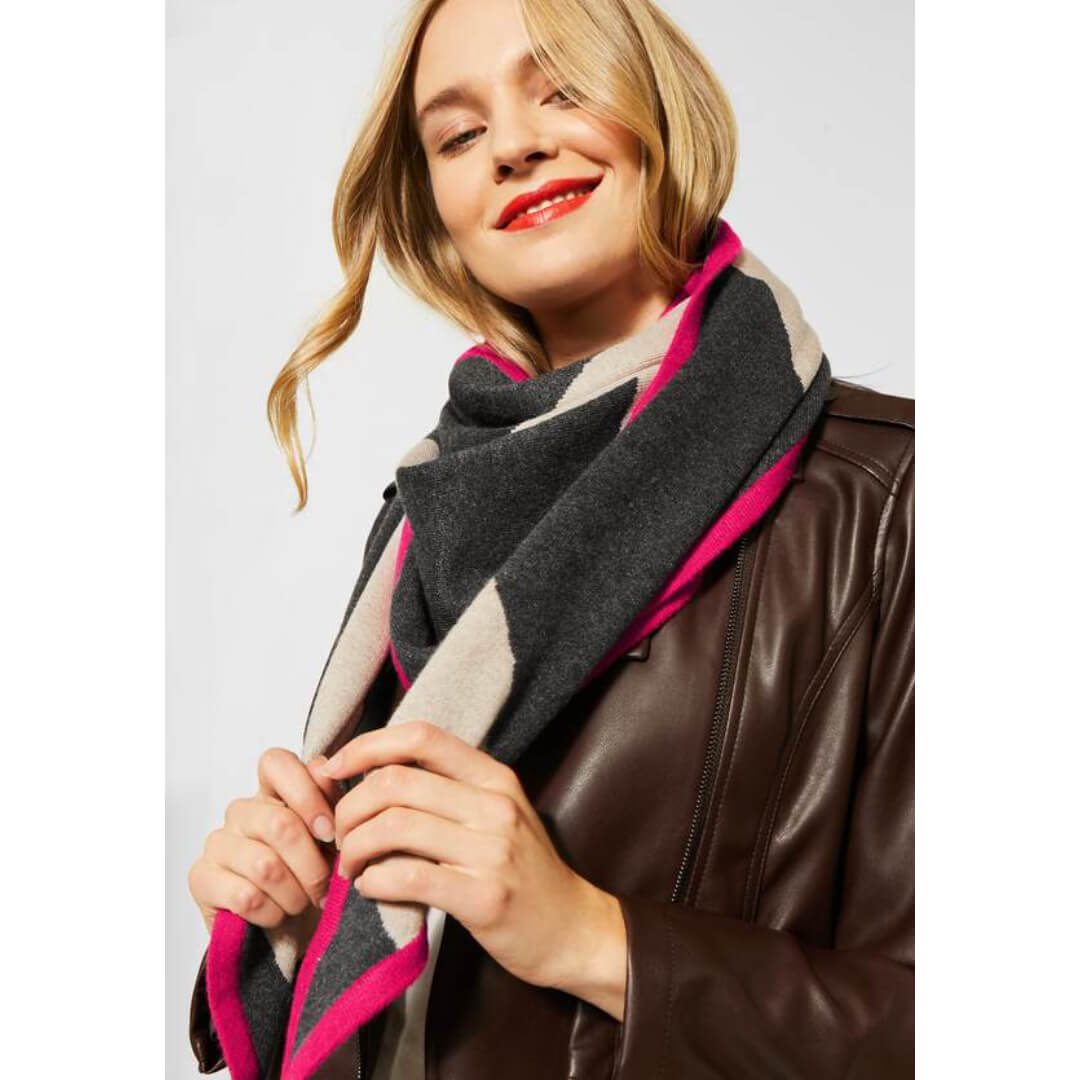 Street One kolmiohuivi, harmaa - Moment.fi