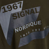 Signal t-paita printti, vihreä - Moment.fi