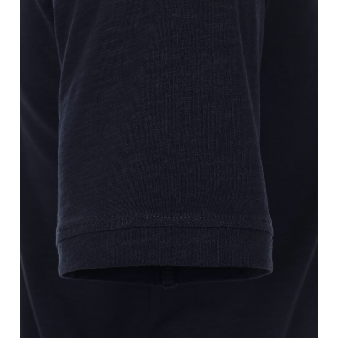 Casamoda t-paita henley, tummansininen - Moment.fi