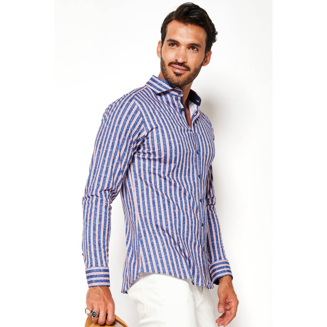 Desoto raitapaita jersey, indico - Moment.fi