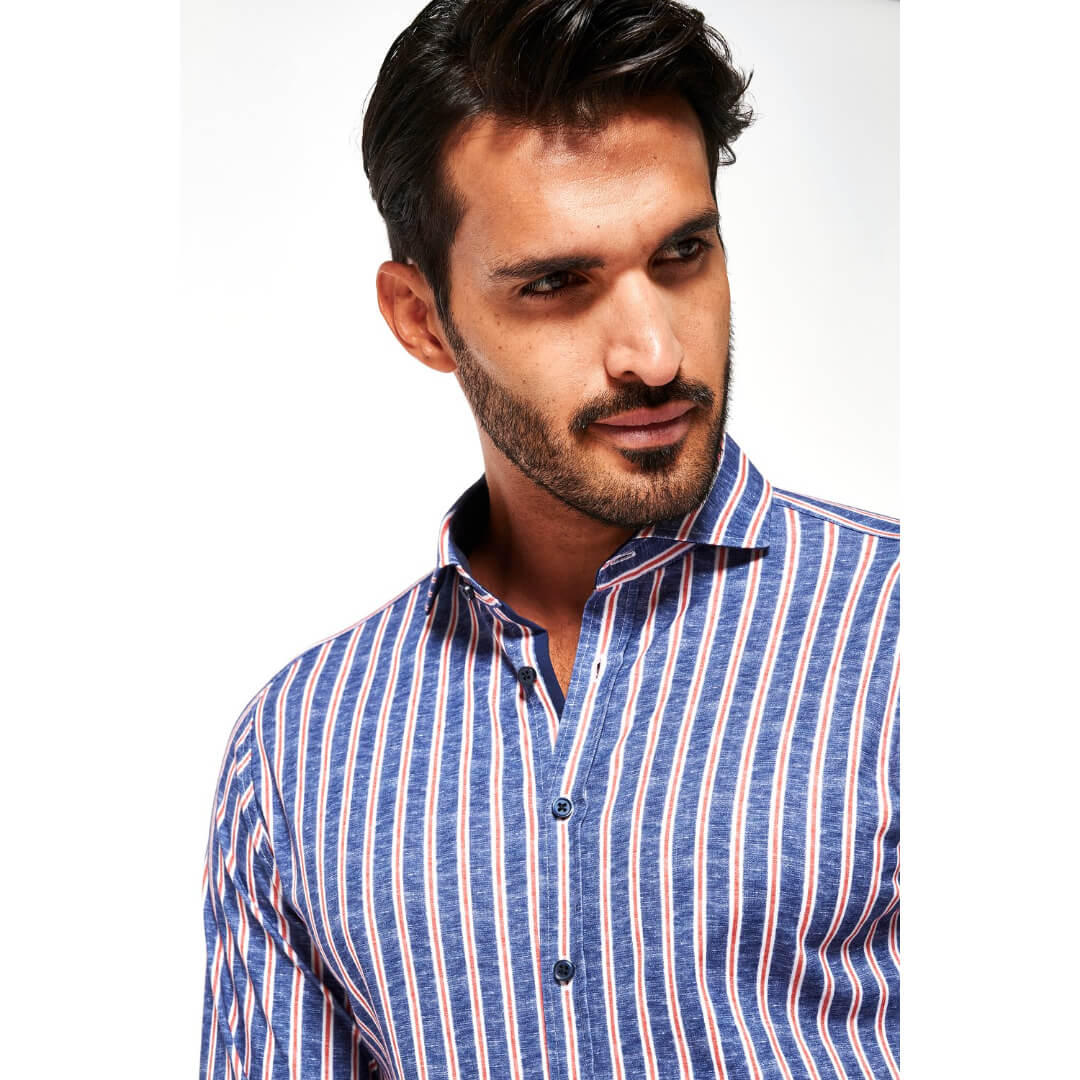 Desoto raitapaita jersey, indico - Moment.fi