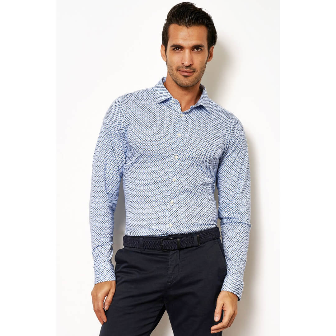 Desoto kuosipaita jersey, vaaleansininen - Moment.fi