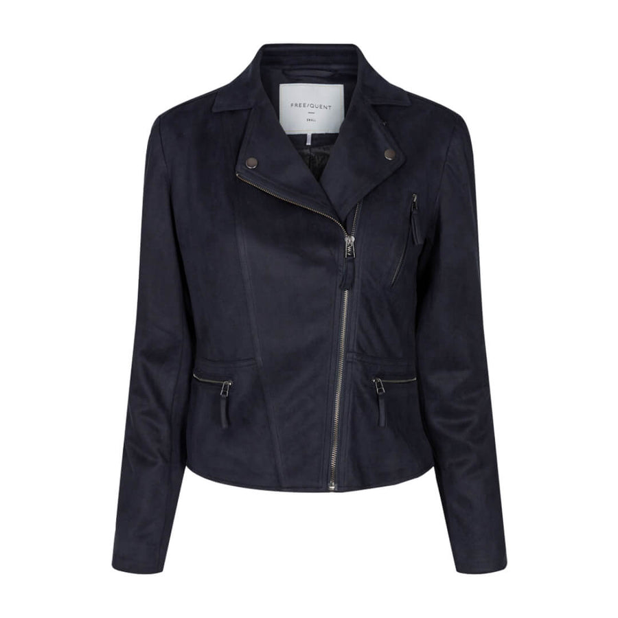 Freequent biker-jakku, tummansininen - Moment.fi