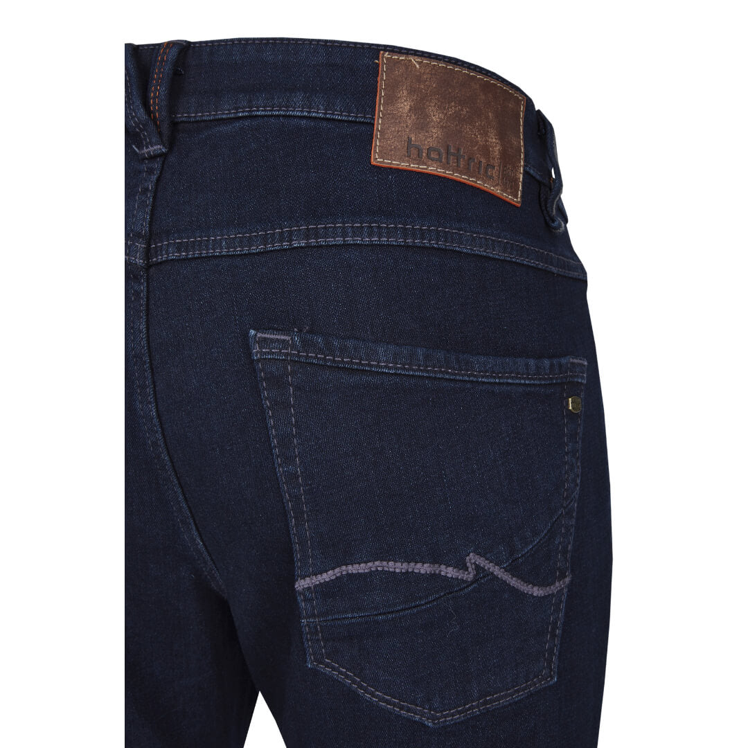 Hattric farkku stretch Harris, tummansininen - Moment.fi